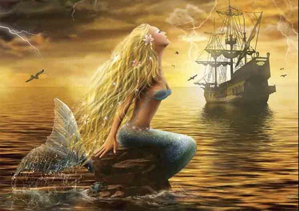 Gold Puzzle (61406) - "Mermaid" - 1000 pezzi