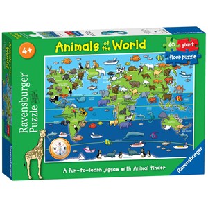 Ravensburger (07072) - "Animals of the World" - 60 pezzi