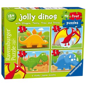 Ravensburger (07289) - "Jolly Dinos" - 2 3 4 5 pezzi