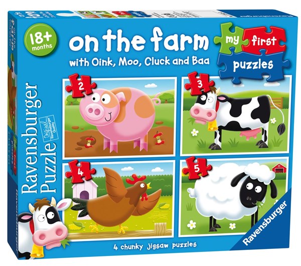 Ravensburger (07302) - "On the Farm" - 2 3 4 5 pezzi