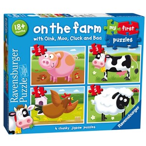 Ravensburger (07302) - "On the Farm" - 2 3 4 5 pezzi