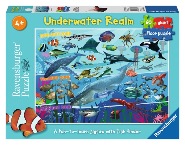 Ravensburger (07347) - "Underwater Realm" - 60 pezzi