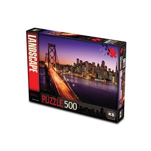 KS Games (11376) - Brigitte Peyton: "San Francisco Bridge at Sunset" - 500 pezzi