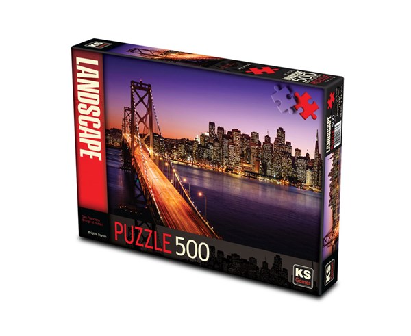 KS Games (11376) - Brigitte Peyton: "San Francisco Bridge at Sunset" - 500 pezzi