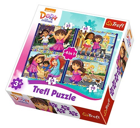 Trefl (34265) - "Dora" - 35 48 54 70 pezzi