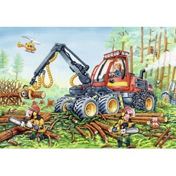 Ravensburger (07802) - "Excavators and Forest Tractor" - 24 pezzi