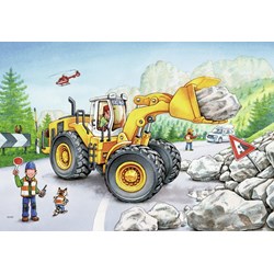 Ravensburger (07802) - "Excavators and Forest Tractor" - 24 pezzi