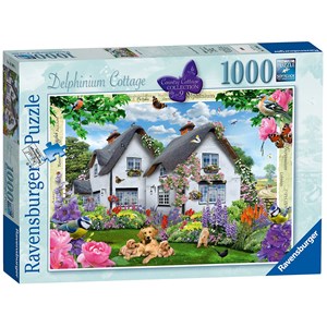 Ravensburger (19496) - "Delphinium Cottage" - 1000 pezzi