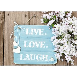 Ravensburger (19913) - "Wood Finish, Live, Love, Laugh" - 1200 pezzi