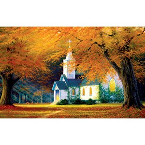 SunsOut (48560) - Charles White: "Church in the Glen" - 550 pezzi