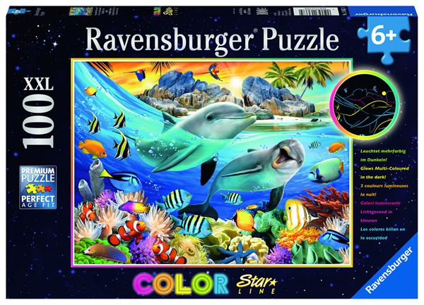 Ravensburger (13667) - "Luminous Coral Reef" - 100 pezzi
