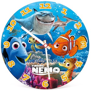 Clementoni (23022) - "Puzzle Clock, Nemo and Dory" - 96 pezzi
