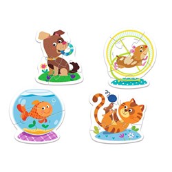 Trefl (360530) - "Pets" - 2 3 4 pezzi