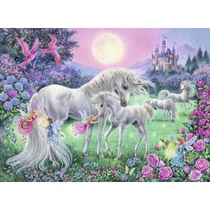 Ravensburger (13670) - "Unicorns in the Moonlight" - 100 pezzi