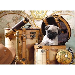 Tactic (53862) - "Pets Pug Puppy" - 1000 pezzi