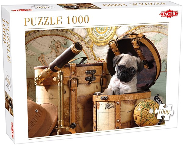 Tactic (53862) - "Pets Pug Puppy" - 1000 pezzi