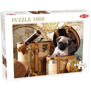 Tactic (53862) - "Pets Pug Puppy" - 1000 pezzi