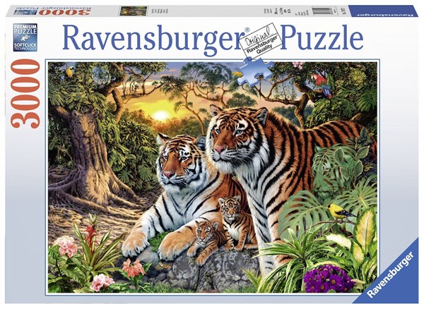 Ravensburger (17072) - "Hidden Tigers" - 3000 pezzi