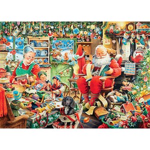 Ravensburger (19558) - "Santa's Final Preparations" - 1000 pezzi