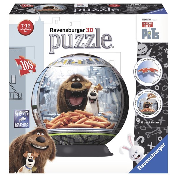Ravensburger (12216) - "The Secret Life of Pets" - 108 pezzi