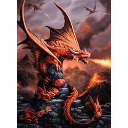 Ravensburger (14747) - Anne Stokes: "Fiery Dragon" - 500 pezzi