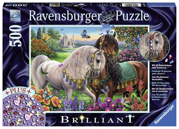 Ravensburger (14911) - "Glittering Horse Couple" - 500 pezzi