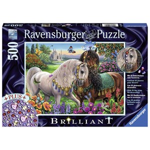 Ravensburger (14911) - "Glittering Horse Couple" - 500 pezzi