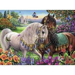 Ravensburger (14911) - "Glittering Horse Couple" - 500 pezzi