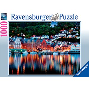 Ravensburger (19715) - "Bergen, Norway" - 1000 pezzi