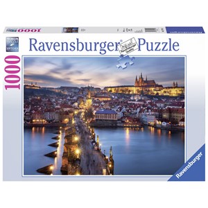 Ravensburger (19740) - "Prague by Night" - 1000 pezzi