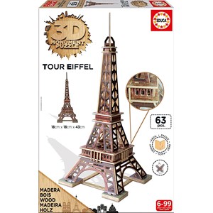 Educa (16998) - "Eiffel Tower" - 63 pezzi