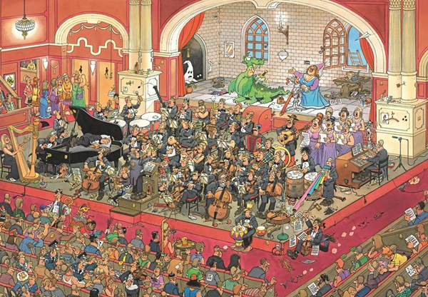 Jumbo (17214) - Jan van Haasteren: "St. George and The Dragon Opera" - 1000 pezzi