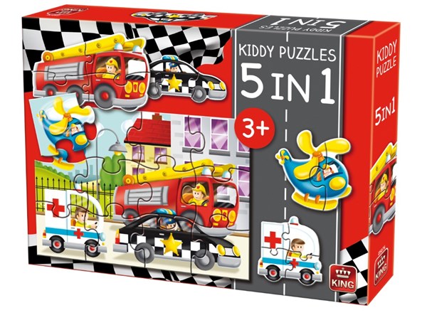 King International (05076) - "Kiddy Puzzles" - 3 4 12 pezzi