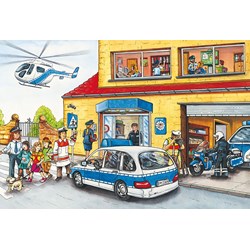 Schmidt Spiele (56215) - "Fire Brigade and Police" - 24 pezzi