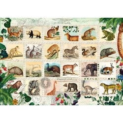 Schmidt Spiele (58285) - "Animal Stamps" - 1000 pezzi
