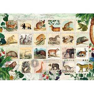 Schmidt Spiele (58285) - "Animal Stamps" - 1000 pezzi