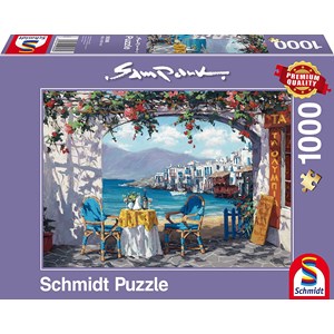 Schmidt Spiele (59396) - Sam Park: "Rendez-vous at Mykonos" - 1000 pezzi
