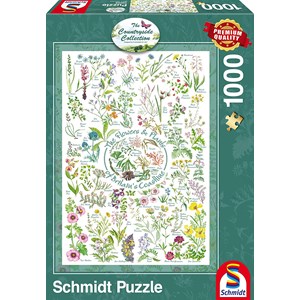 Schmidt Spiele (59568) - "The Flowers and Plants of Britain's Coastline" - 1000 pezzi