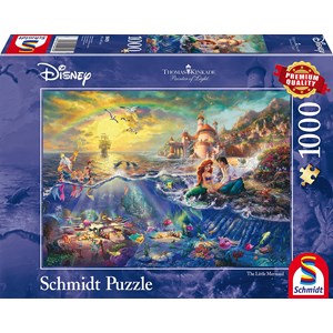 Schmidt Spiele (59479) - Thomas Kinkade: "The Little Mermaid" - 1000 pezzi
