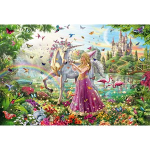 Schmidt Spiele (56197) - "Beautiful Fairy in the Magic Forest" - 200 pezzi