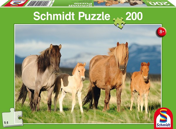 Schmidt Spiele (56199) - "Horse Family" - 200 pezzi