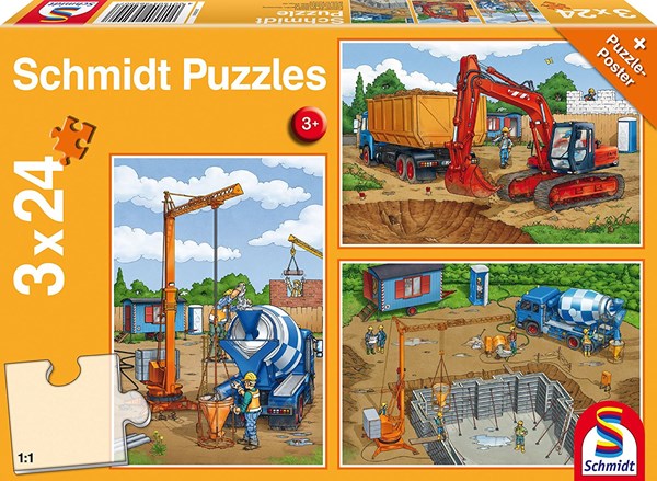 Schmidt Spiele (56200) - "The Construction Site" - 24 pezzi