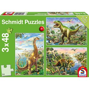 Schmidt Spiele (56202) - "Dinosaurs" - 48 pezzi