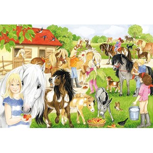 Schmidt Spiele (56205) - "On the Pony Yard" - 60 pezzi