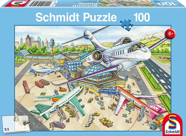Schmidt Spiele (56206) - "One Day at the Airport" - 100 pezzi