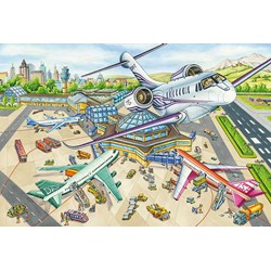 Schmidt Spiele (56206) - "One Day at the Airport" - 100 pezzi