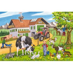 Schmidt Spiele (56216) - "On the Farm" - 24 pezzi