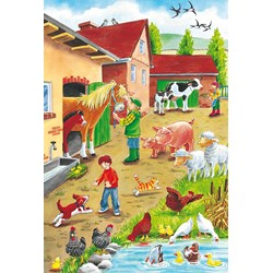 Schmidt Spiele (56216) - "On the Farm" - 24 pezzi
