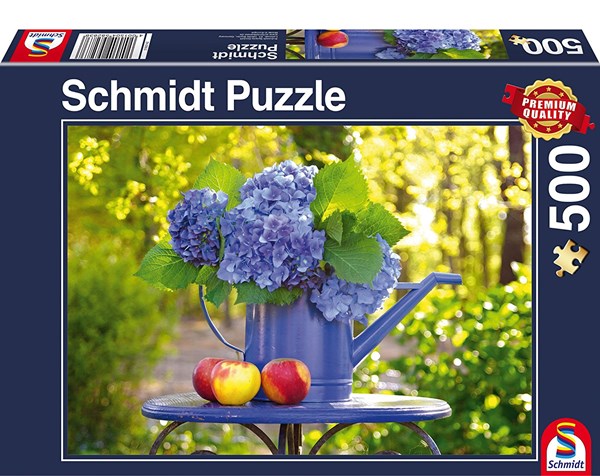 Schmidt Spiele (58283) - "Watering Can with Hydrangea" - 500 pezzi