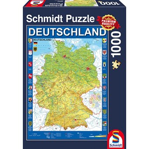 Schmidt Spiele (58287) - "Germany" - 1000 pezzi